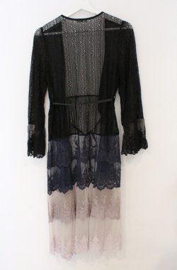 画像3: axes femme / グラデーションレースガウン  ネイビー系 O-26-03-16-065-AX-TO-IG-OS