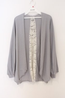 画像1: axes femme / UVカットドルマンカーディガン  サックス O-26-03-16-066-AX-TO-IG-OS