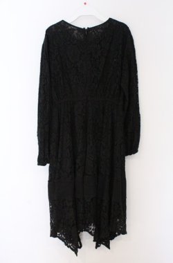 画像3: axes femme / 胸元刺繍レースワンピース  クロ O-26-03-16-067-AX-OP-IG-OS