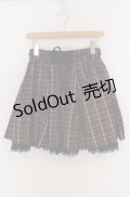 axes femme / チェックスカート M ワイン O-26-03-16-009-AX-SK-OW-OS