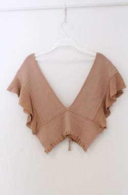 画像2: axes femme POETIQUE / ラメニットビスチェ M オレンジ O-26-03-16-069-AX-TO-IG-OS