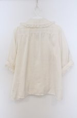 画像2: Amavel / 赤ずきんモチーフ刺繍入り　配色リボンタイ付ブラウス M キナリ O-26-03-16-001-CA-BL-OW-OS (2)