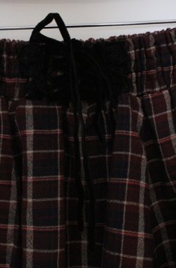 画像2: axes femme / チェックスカート M ワイン O-26-03-16-009-AX-SK-OW-OS