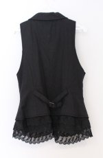 画像3: axes femme / ブローチ付きベスト  クロ O-26-03-16-072-AX-TO-IG-OS (3)