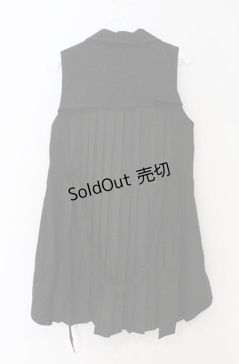 画像3: axes femme POETIQUE / バックプリーツロングベスト  クロ O-26-03-16-073-AX-TO-IG-OS (3)