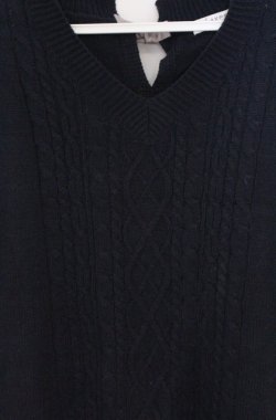 画像2: axes femme / バックリボンニットベスト M ネイビー O-26-03-16-076-AX-TO-IG-OS