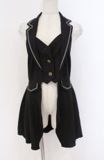 画像1: axes femme POETIQUE / クラシックホルターベスト  クロ O-26-03-16-079-AX-TO-IG-OS (1)