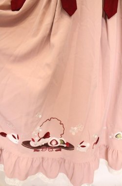 画像3: Amavel / うさいちごの和菓子ロングスカート  ピンク O-26-03-16-080-CA-SK-IG-OS