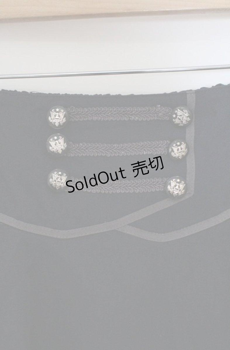 画像2: axes femme / ボタン配色スカート M ネイビー O-26-03-16-010-AX-SK-OW-OS (2)