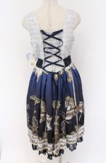 画像3: axes femme kawaii / グランドフィナーレロングワンピース  ネイビー O-26-03-16-082-AX-BL-IG-OS (3)