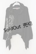Qutie Frash / 肩あきポンチョ  ブラック O-26-03-16-083-QU-TO-OW-OS