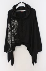 画像1: Qutie Frash / 肩あきポンチョ  ブラック O-26-03-16-083-QU-TO-OW-OS (1)