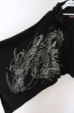 画像2: Qutie Frash / 肩あきポンチョ  ブラック O-26-03-16-083-QU-TO-OW-OS