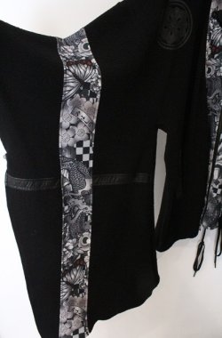 画像2: Qutie Frash / 着物パーカー F ブラック O-26-03-16-084-QU-CO-OW-OS