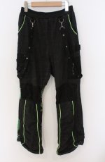 画像1: Qutie Frash / カーゴパンツ M ブラック×ネオングリーン O-26-03-16-087-QU-PA-OW-OS (1)