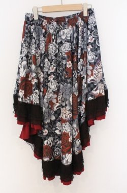 画像2: Qutie Frash / 後ろロングスカート  レッド O-26-03-16-089-QU-SK-OW-OS