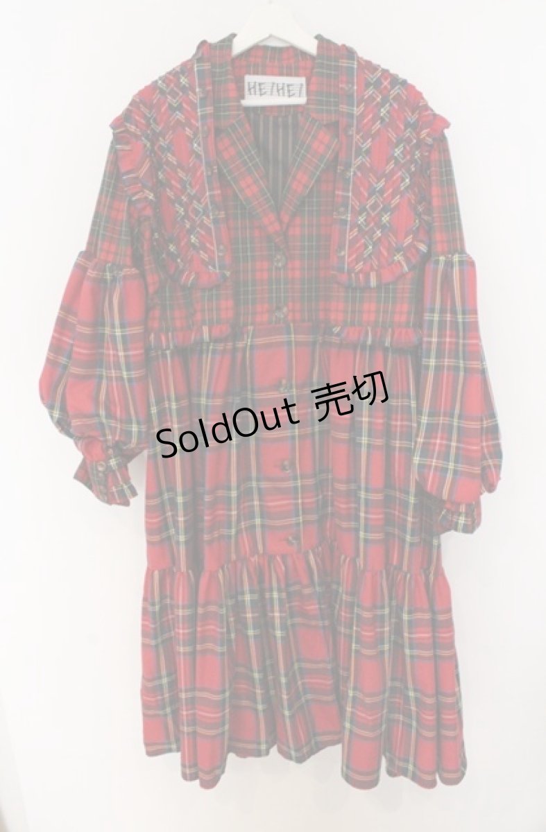 画像1: HEIHEI / ヨークドッキングスーツワンピース  アカ O-26-03-16-093-PU-OP-OW-OS (1)