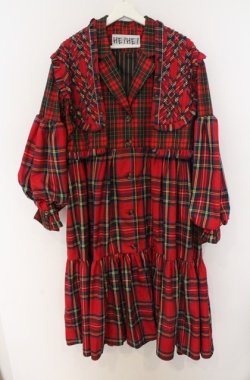 画像1: HEIHEI / ヨークドッキングスーツワンピース  アカ O-26-03-16-093-PU-OP-OW-OS