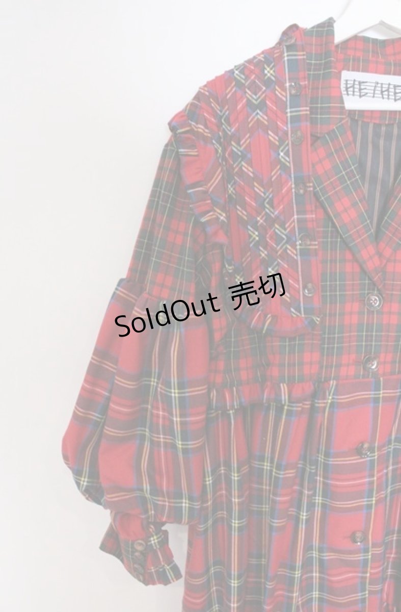 画像2: HEIHEI / ヨークドッキングスーツワンピース  アカ O-26-03-16-093-PU-OP-OW-OS (2)