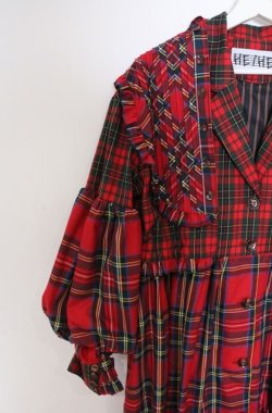 画像2: HEIHEI / ヨークドッキングスーツワンピース  アカ O-26-03-16-093-PU-OP-OW-OS