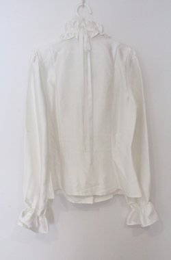 画像4: Moi-meme-Moitie / ストライプジャボ付きブラウス  ホワイト O-26-03-16-095-MO-BL-OW-OS