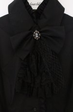 画像2: MARBLE / 別タイ付きクラシカルデコレーションブラウス  ブラック O-26-03-16-096-GO-BL-OW-OS (2)