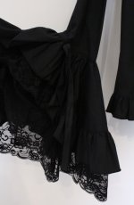 画像3: MARBLE / 別タイ付きクラシカルデコレーションブラウス  ブラック O-26-03-16-096-GO-BL-OW-OS (3)