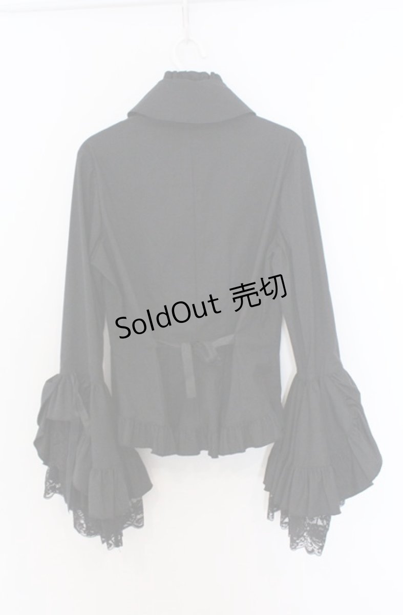 画像4: MARBLE / 別タイ付きクラシカルデコレーションブラウス  ブラック O-26-03-16-096-GO-BL-OW-OS (4)