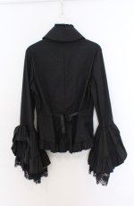 画像4: MARBLE / 別タイ付きクラシカルデコレーションブラウス  ブラック O-26-03-16-096-GO-BL-OW-OS (4)