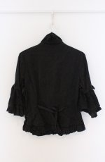 画像4: MARBLE / カメオタイ付きパールデコレーションクラシックブラウス M ブラック O-26-03-16-097-GO-BL-OW-OS (4)