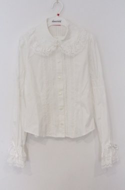 画像1: BABY,THE STARS SHINE BRIGHT / 後ろピンタックブラウス  シロ O-26-03-16-100-BA-BL-OW-OS