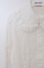 画像2: BABY,THE STARS SHINE BRIGHT / 後ろピンタックブラウス  シロ O-26-03-16-100-BA-BL-OW-OS (2)