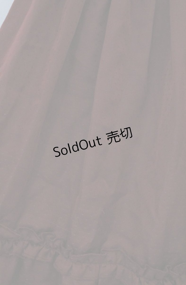 画像3: axes femme / ドットシャーリングスカート M ワイン O-26-03-16-012-AX-SK-OW-OS (3)