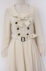 画像3: metamorphose / 長袖セーラーリボンワンピース 1 アイボリー O-26-03-16-101-ME-OP-OW-OS (3)
