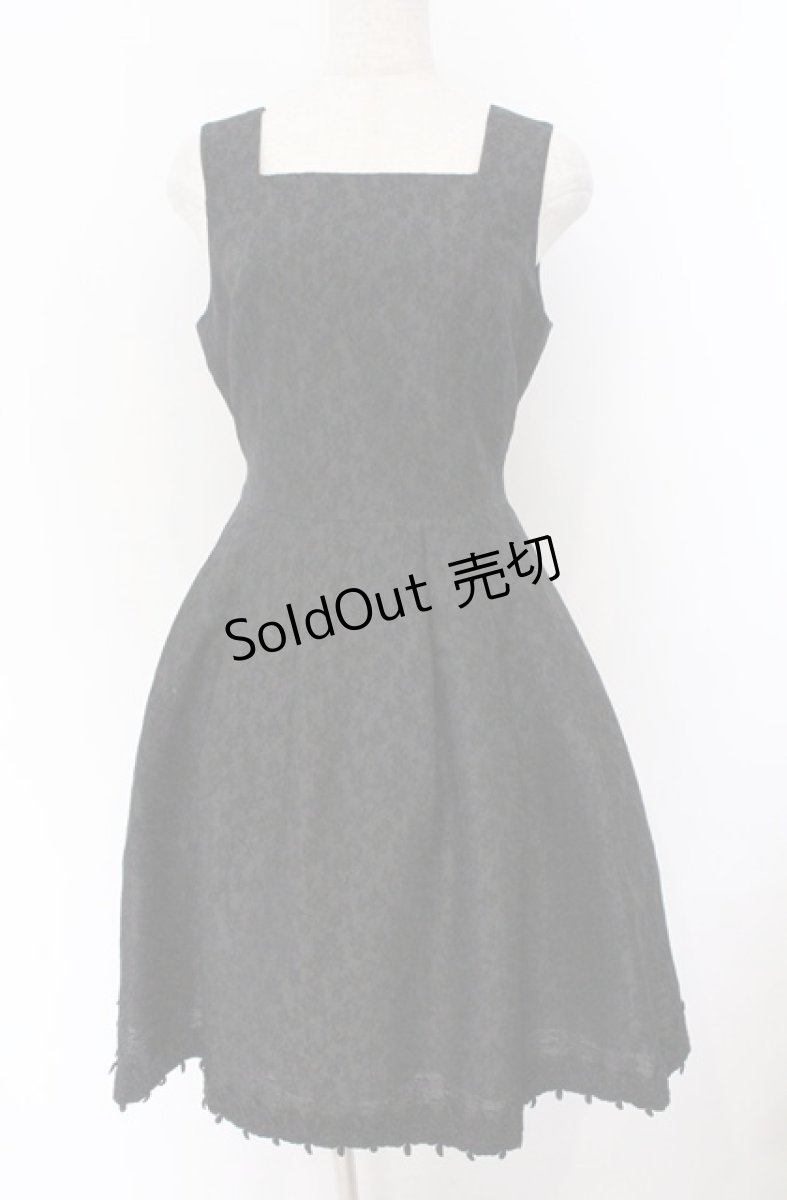 画像1: Moi-meme-Moitie / Lilyレースジャンパースカート F ブラック O-26-03-16-102-MO-OP-OW-OS (1)