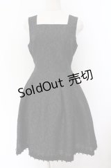 Moi-meme-Moitie / Lilyレースジャンパースカート F ブラック O-26-03-16-102-MO-OP-OW-OS