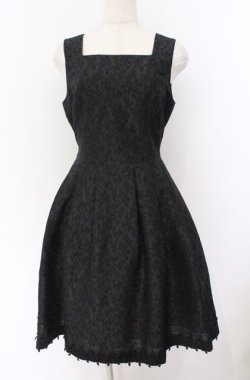 画像1: Moi-meme-Moitie / Lilyレースジャンパースカート F ブラック O-26-03-16-102-MO-OP-OW-OS