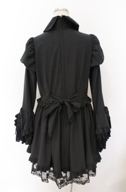 画像4: MARBLE / ブラウス＆スカートセットアップ風全身コーディネートワンピース  ブラック O-26-03-16-103-GO-OP-OW-OS