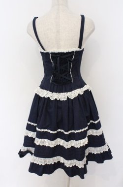 画像3: ALICE and the PIRATES / ミランダジャンパースカート  コン×シロレース O-26-03-16-105-PA-OP-OW-OS