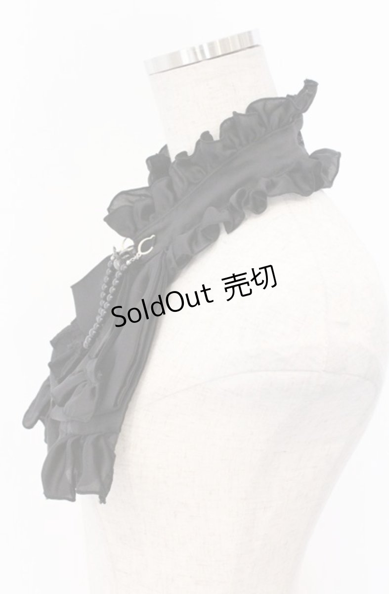 画像2: MARBLE / リボンブローチ付きパール連タイ  ブラック O-26-03-16-107-GO-ZA-OW-OS (2)