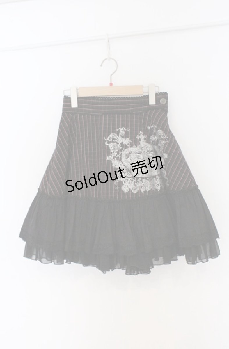 画像1: ALGONQUINS / ADDICTION　エンブレムptスカート F ピンク×ブラック O-26-03-16-018-AL-SK-OW-OS (1)