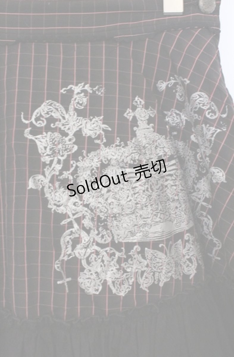 画像2: ALGONQUINS / ADDICTION　エンブレムptスカート F ピンク×ブラック O-26-03-16-018-AL-SK-OW-OS (2)