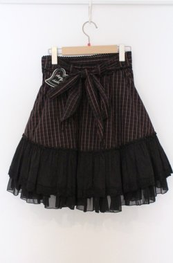 画像3: ALGONQUINS / ADDICTION　エンブレムptスカート F ピンク×ブラック O-26-03-16-018-AL-SK-OW-OS