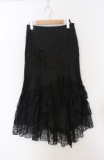 画像1: BPN / レースアップマーメイドスカート M ブラック O-26-03-16-021-GO-SK-OW-OS (1)