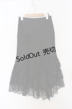 画像1: BPN / レースアップマーメイドスカート M ブラック O-26-03-16-021-GO-SK-OW-OS