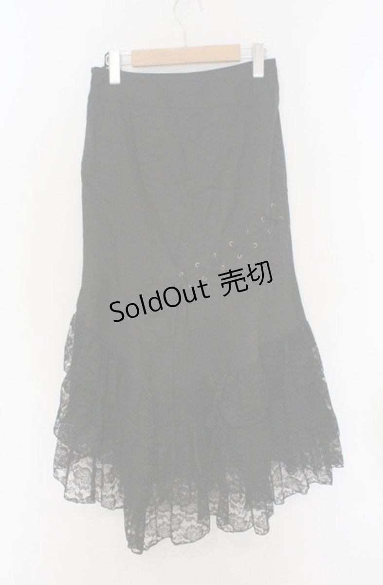 画像3: BPN / レースアップマーメイドスカート M ブラック O-26-03-16-021-GO-SK-OW-OS (3)