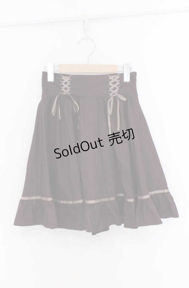 画像1: Blue rouge / ダブルレースアップスカート  ワイン O-26-03-16-022-CA-SK-OW-OS (1)