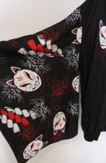 画像2: ACDC RAG / ヒガンバナキモノZIPパーカー  ブラック O-26-03-16-023-PU-TO-OW-OS (2)