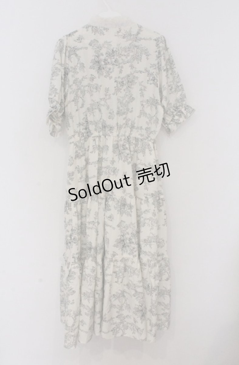 画像3: m petit by misako / TT*AMトワルドジュイワンピース L アイボリー×グリーン O-26-03-16-027-LO-OP-OW-OS (3)