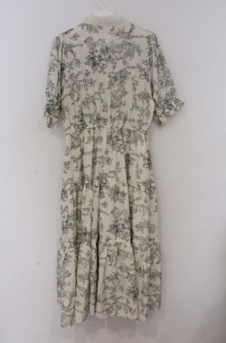 画像3: m petit by misako / TT*AMトワルドジュイワンピース L アイボリー×グリーン O-26-03-16-027-LO-OP-OW-OS